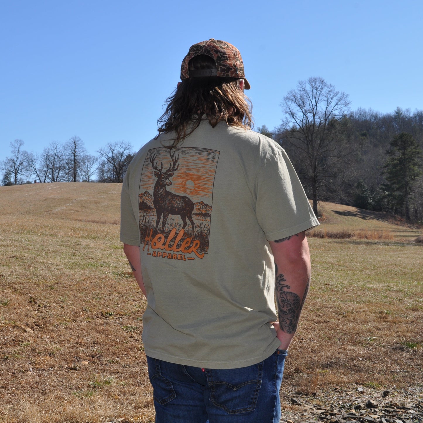 Classic Buck Short Sleeve Pocket Tee