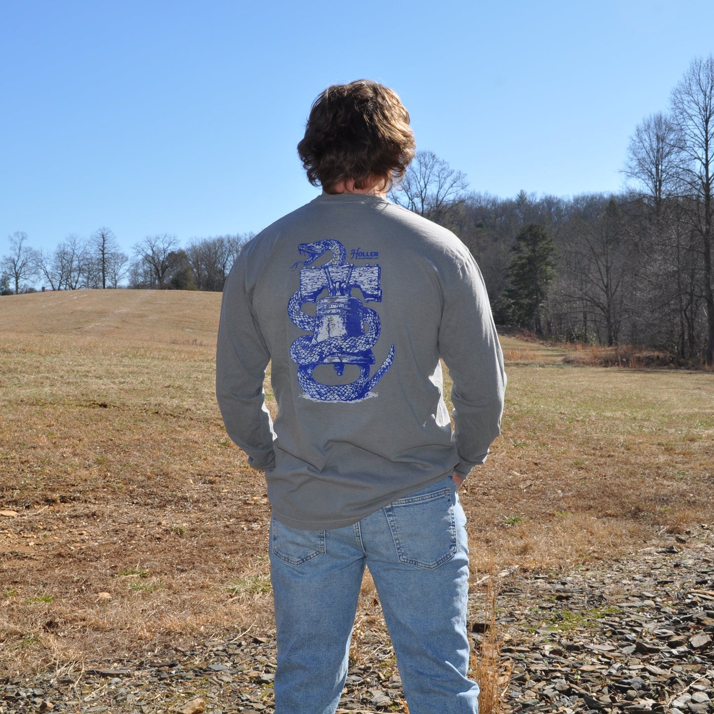 Freedom Bell Long Sleeve Pocket Tee