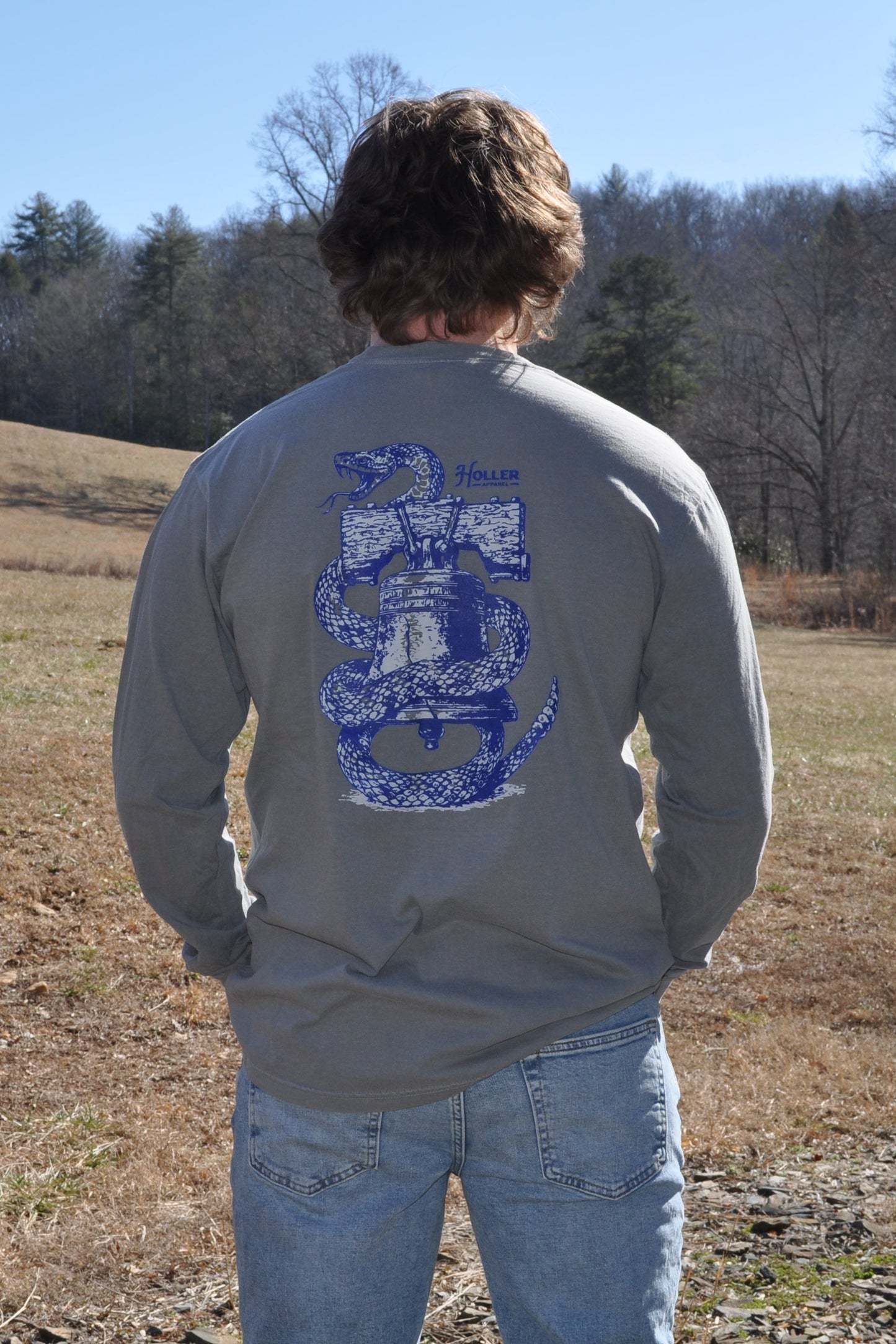 Freedom Bell Long Sleeve Pocket Tee